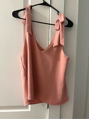Timing Dusty Rose Tie-Shoulder Camisole